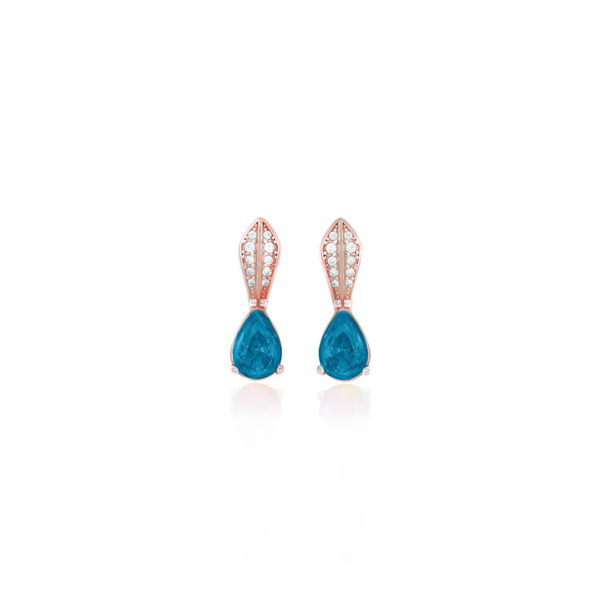 Sterling Silver Teardrop Birthstone Drop Earrings