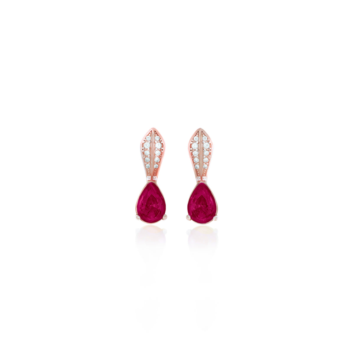 Sterling Silver Teardrop Birthstone Drop Earrings
