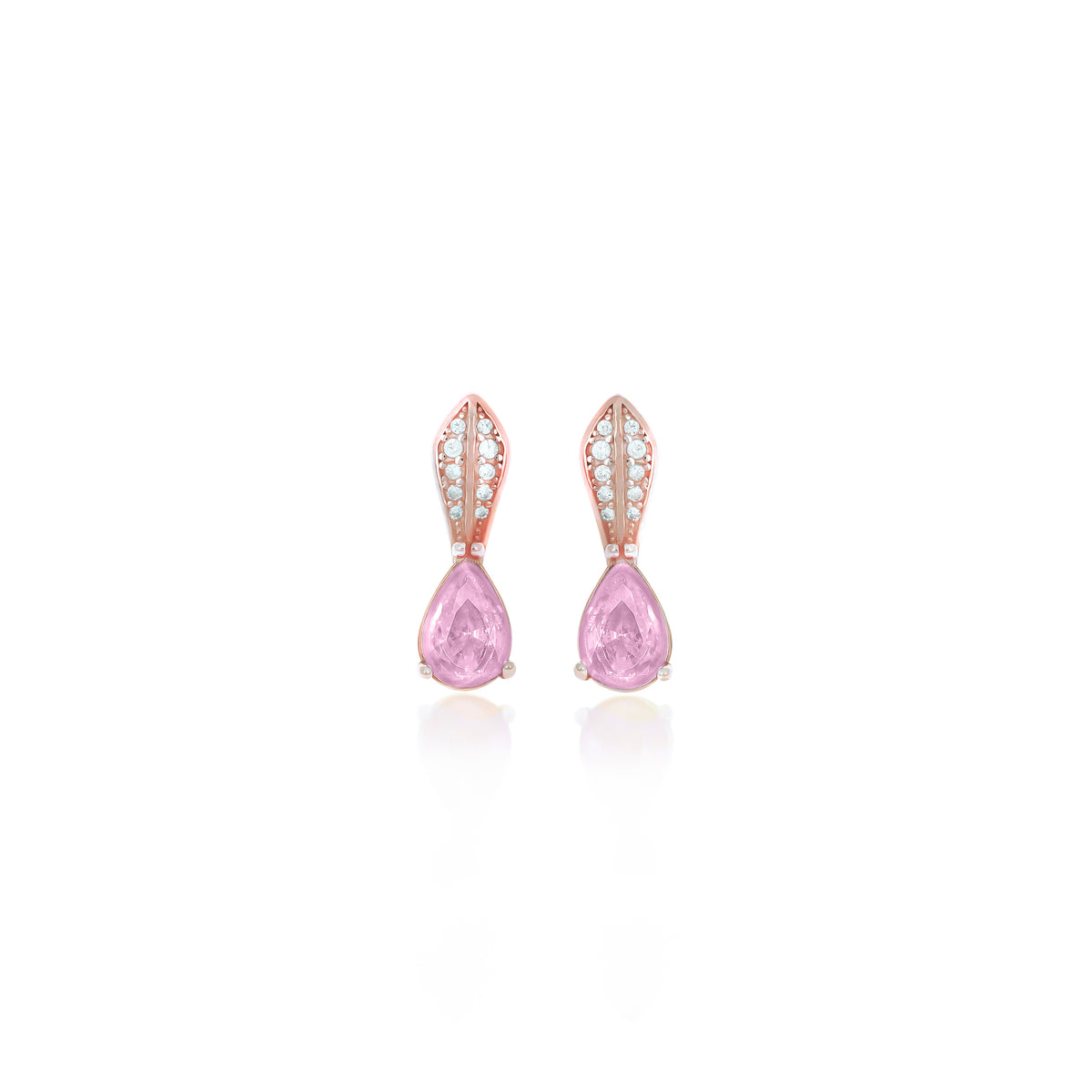 Sterling Silver Teardrop Birthstone Drop Earrings