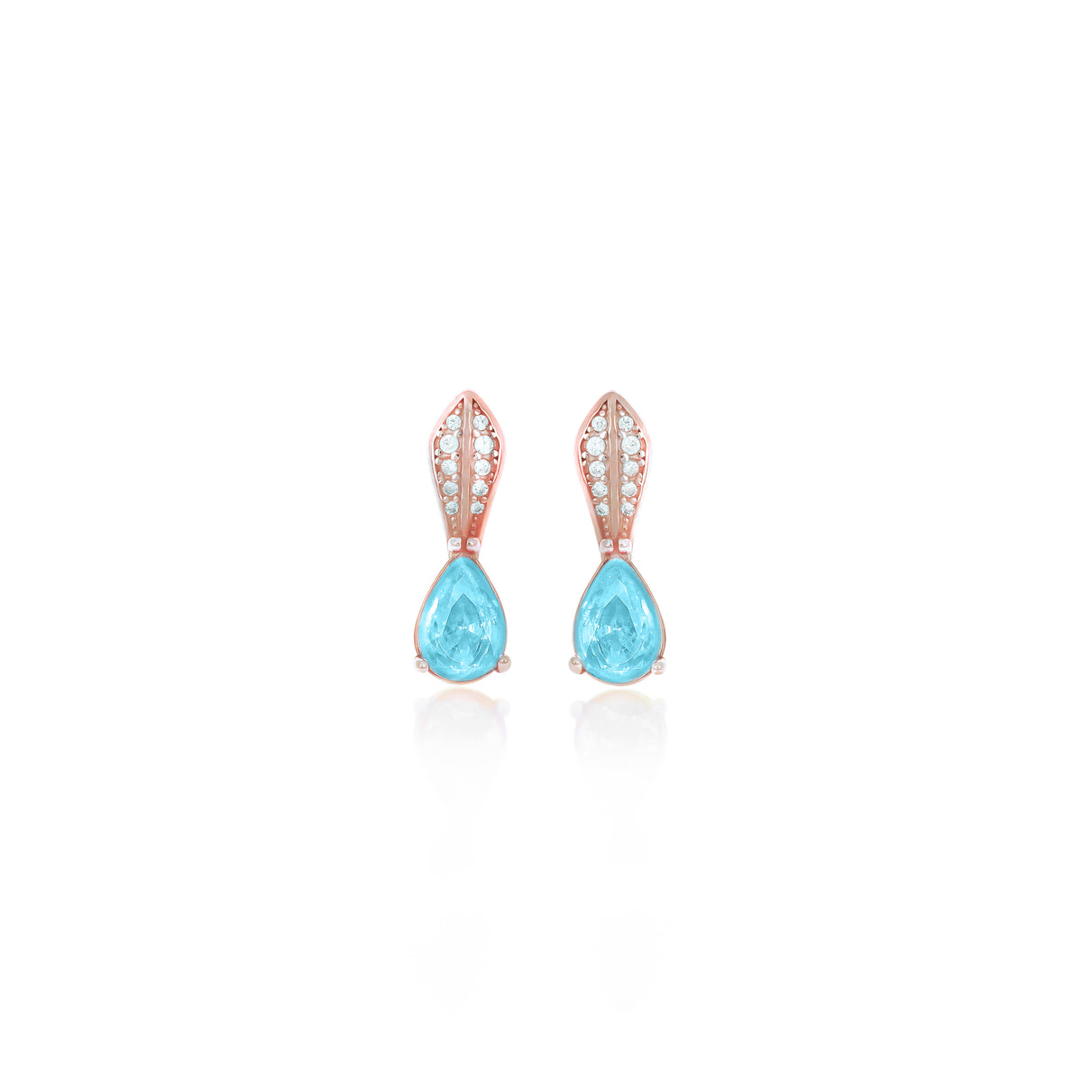 Sterling Silver Teardrop Birthstone Drop Earrings