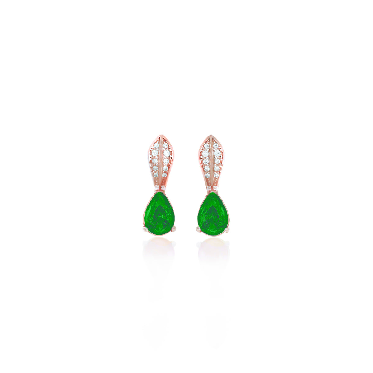 Sterling Silver Teardrop Birthstone Drop Earrings