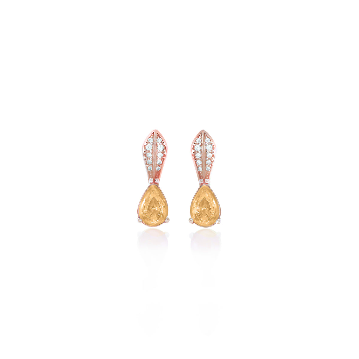 Sterling Silver Teardrop Birthstone Drop Earrings