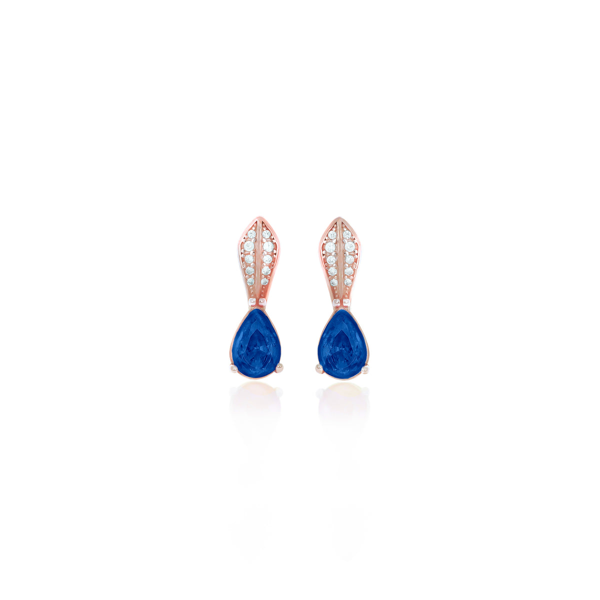 Sterling Silver Teardrop Birthstone Drop Earrings