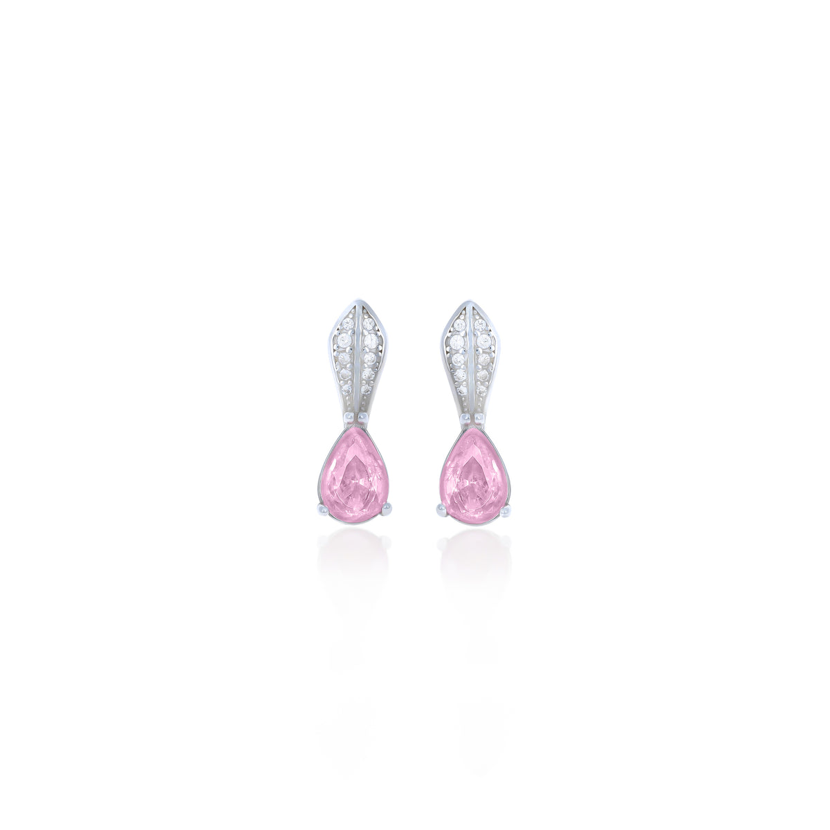 Sterling Silver Teardrop Birthstone Drop Earrings