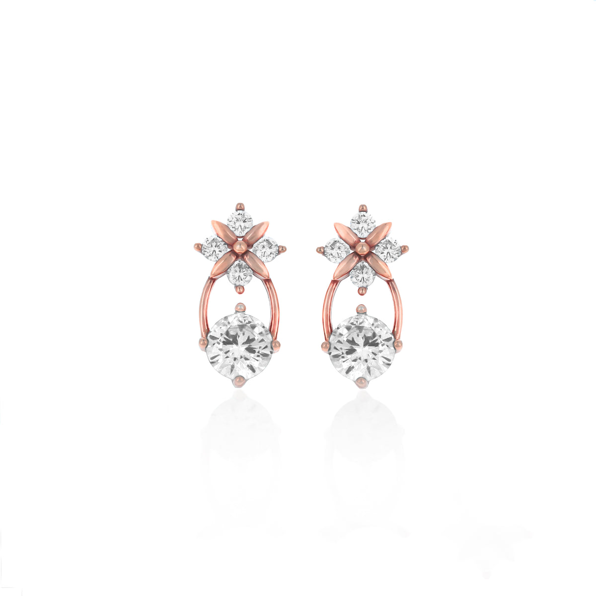 Sterling Silver Starburst Birthstone Dangle Earrings