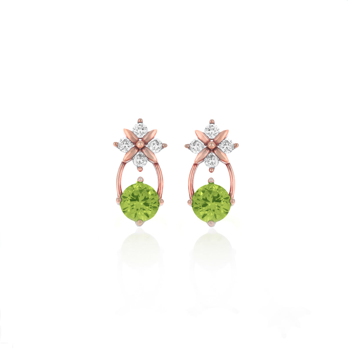 Sterling Silver Starburst Birthstone Dangle Earrings