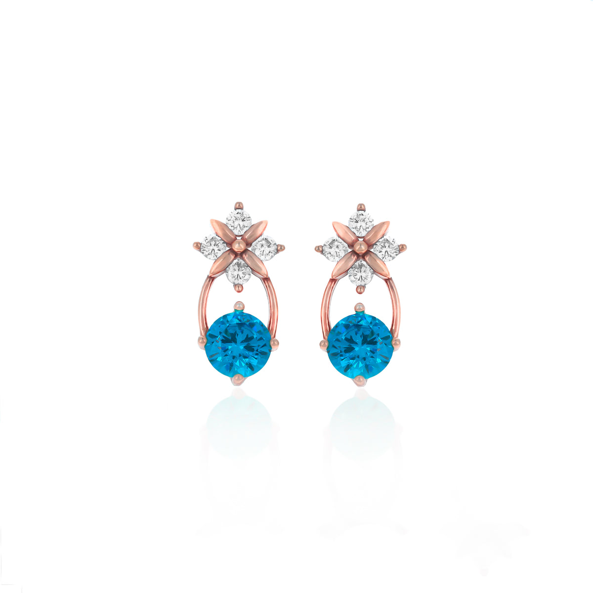 Sterling Silver Starburst Birthstone Dangle Earrings