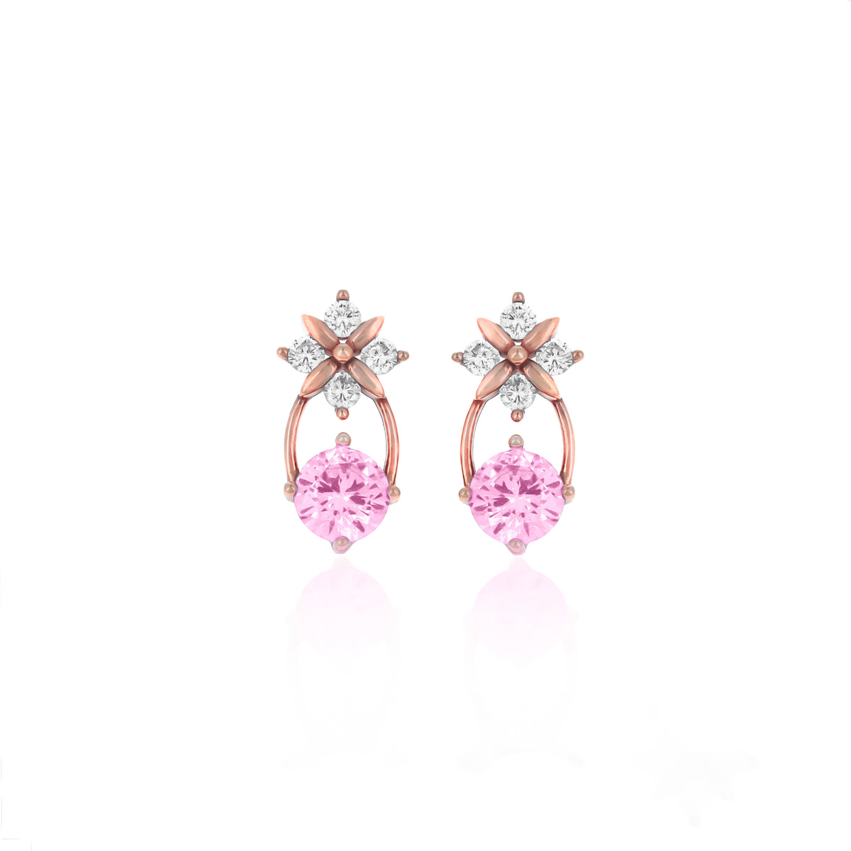 Sterling Silver Starburst Birthstone Dangle Earrings