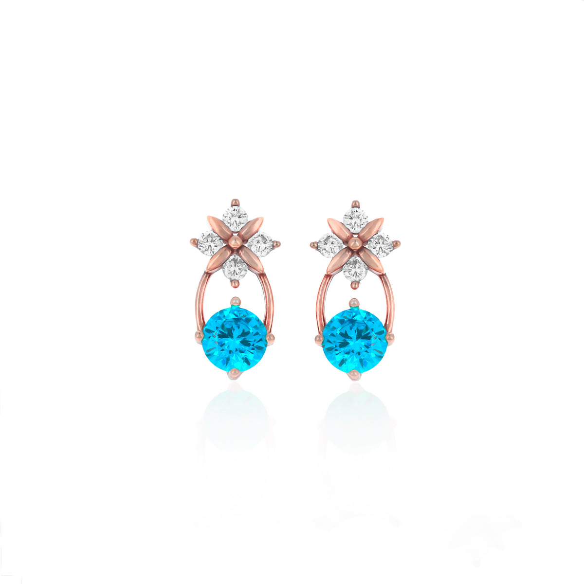 Sterling Silver Starburst Birthstone Dangle Earrings