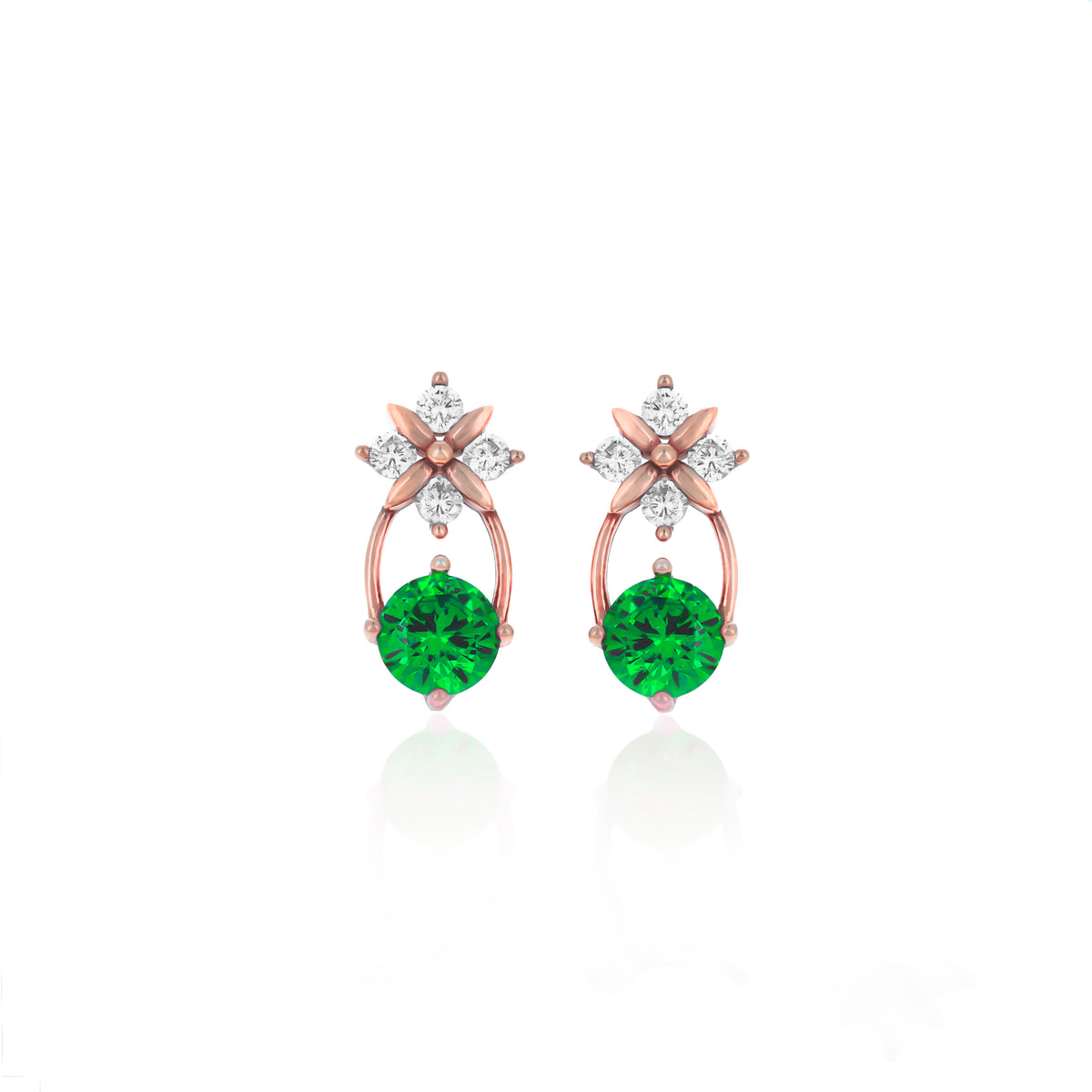 Sterling Silver Starburst Birthstone Dangle Earrings