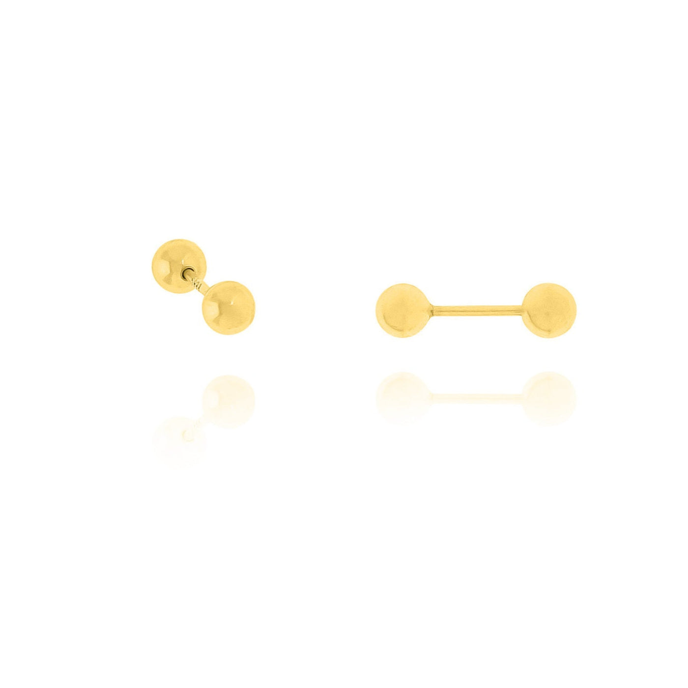 Ball Stud Earrings – Minimalist 999 Sterling Silver Jewelry Gift