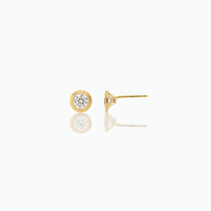 Stylish Dainty CZ Diamond Stud Earring- S071