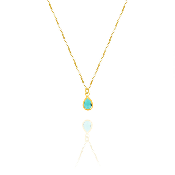 Dainty Birthstone Drop Necklace