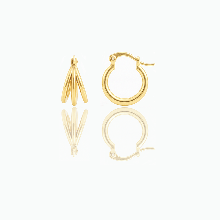 Refined Dainty Hoop Earrings- S015