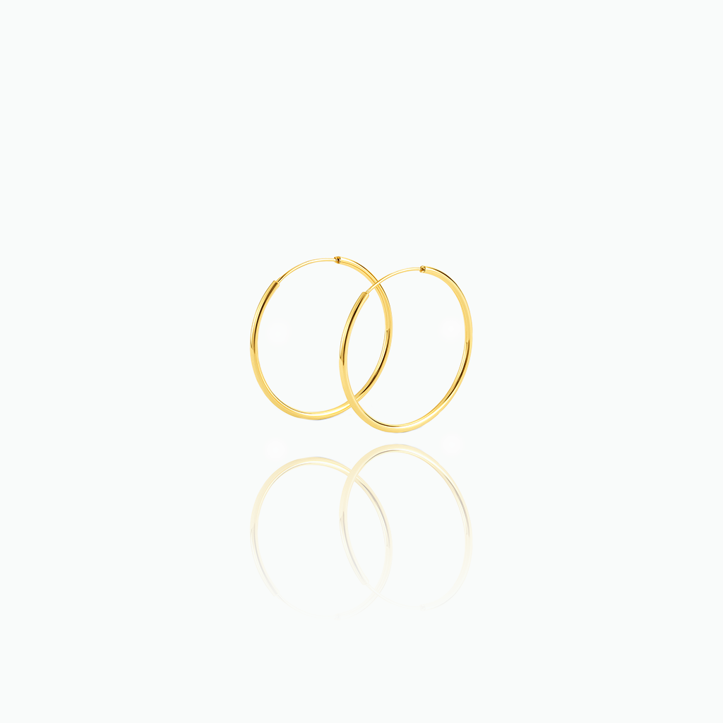 Sterling Silver Large Hoop Earrings
