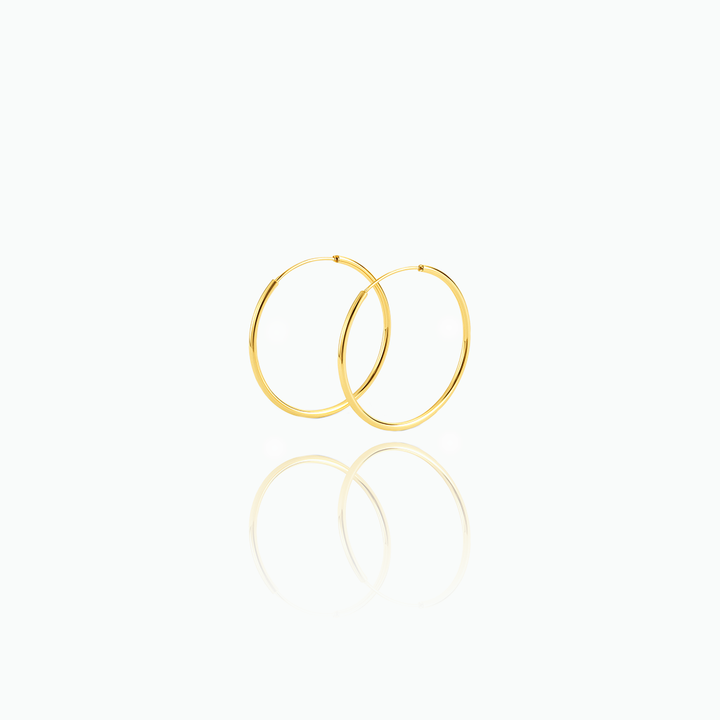 Large Silver Hoop Earrings – Minimalist Statement Hoops for Everyday & Gifting- S150