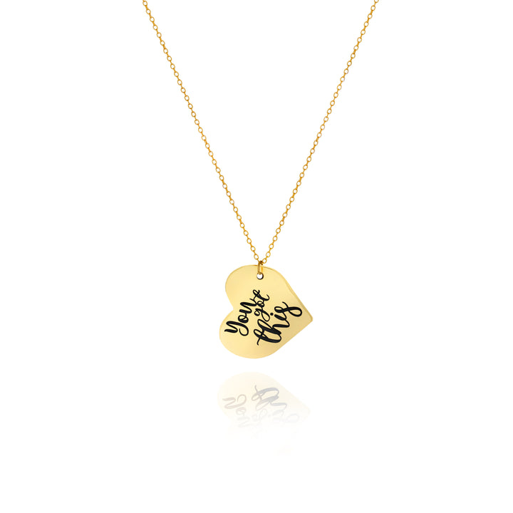 Custom Handwriting Heart Necklace