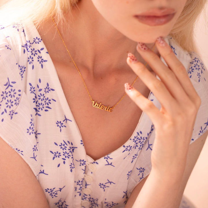 Classic Cursive Name Necklace - Custom Jewelry- NC4