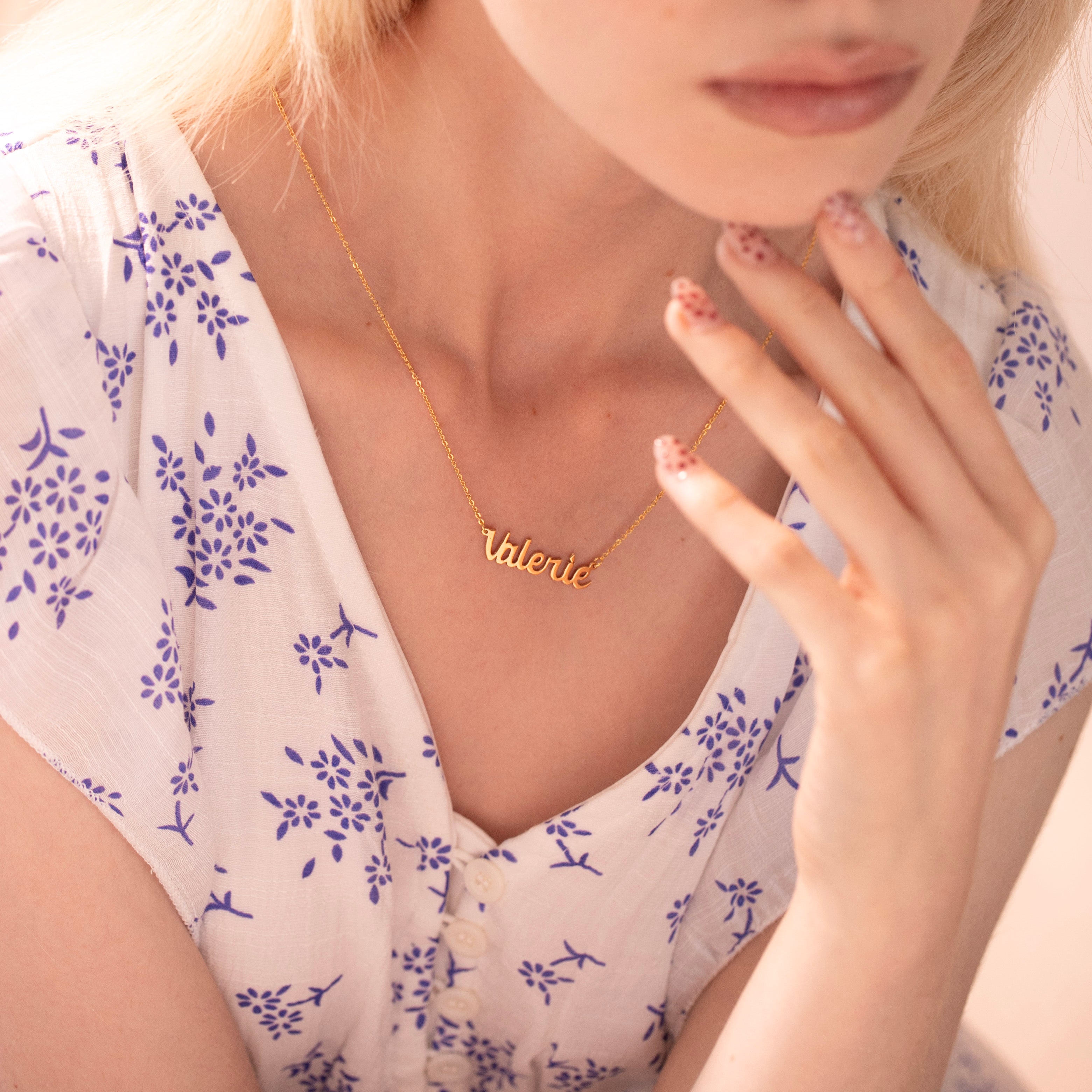 Classic Cursive Name Necklace - Custom Jewelry- NC4