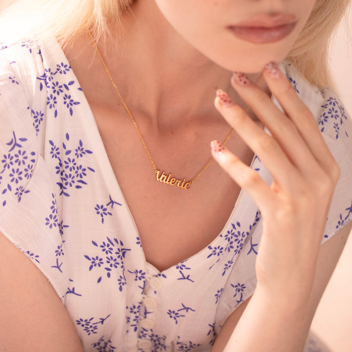 Classic Cursive Name Necklace - Custom Jewelry- NC4