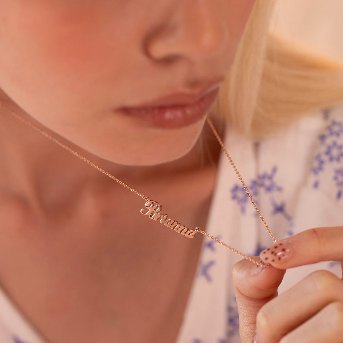 Cursive Name Necklace .925 Sterling Silver