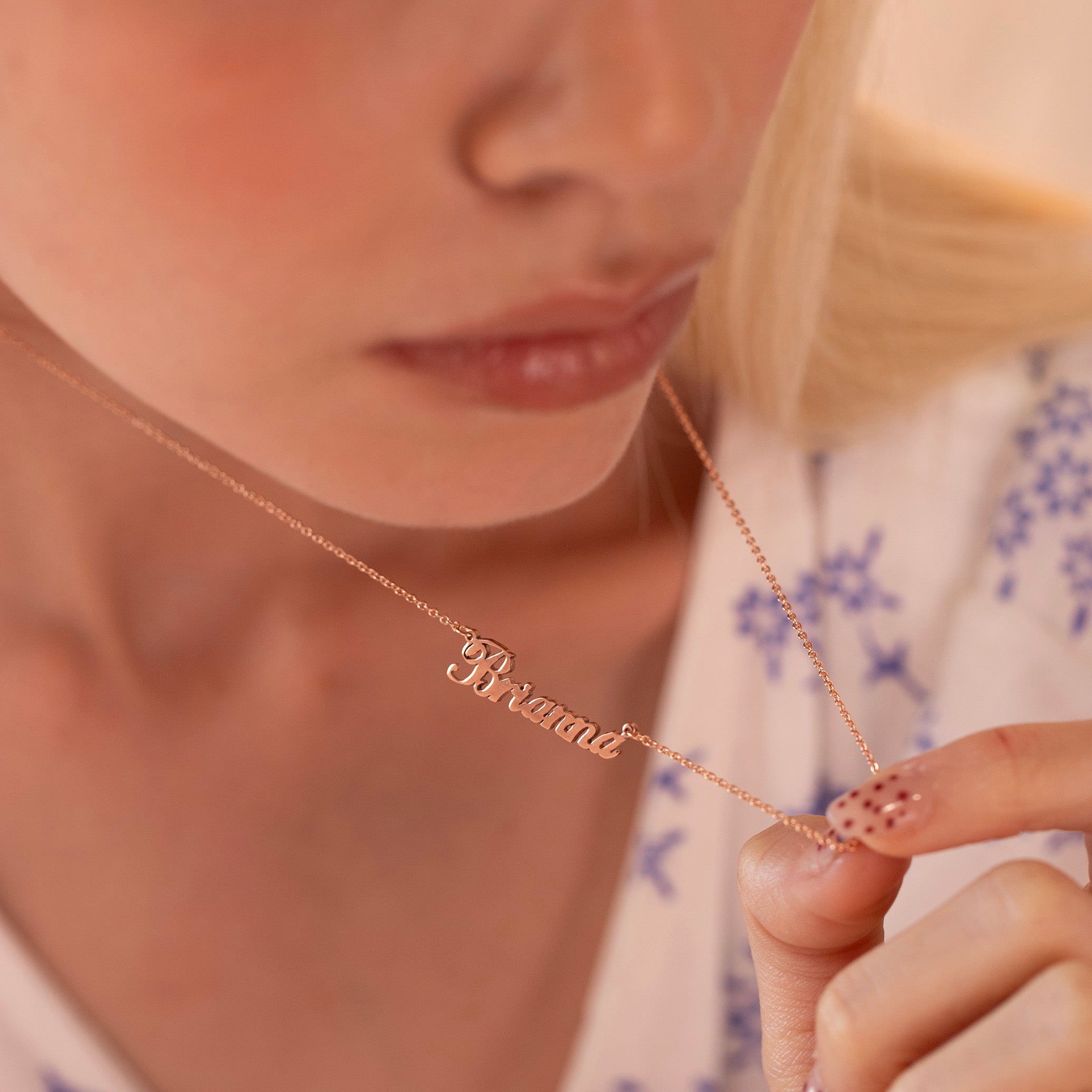 Custom Name Necklace in Cursive – Personalized Gift for Her- NC5