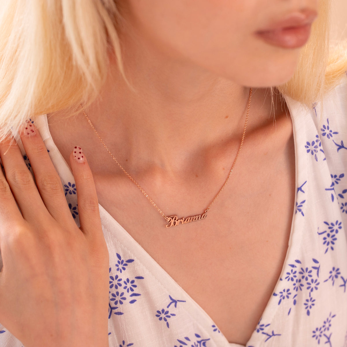 Cursive Name Necklace .925 Sterling Silver