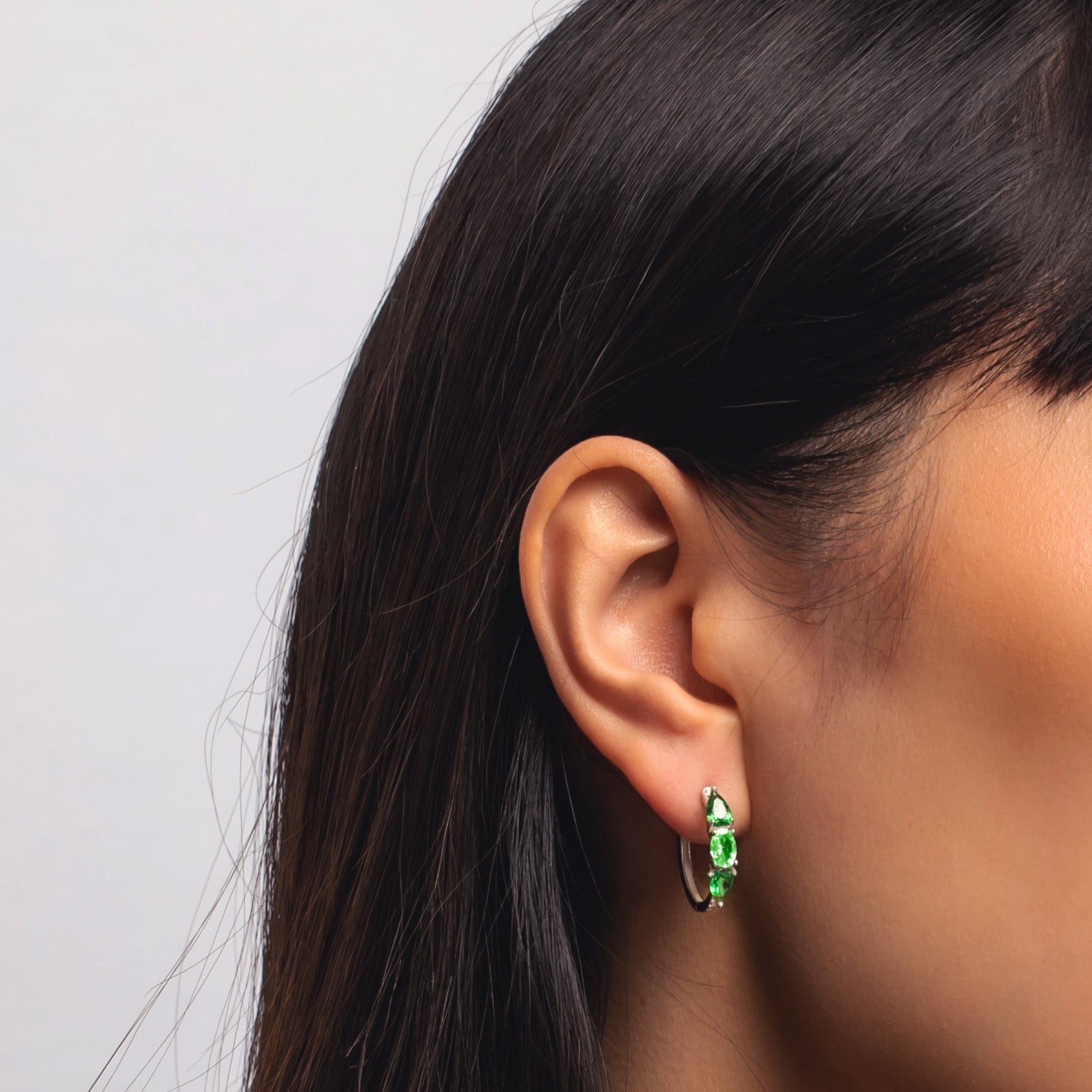 Hoop Birthstone Earrings- ER02
