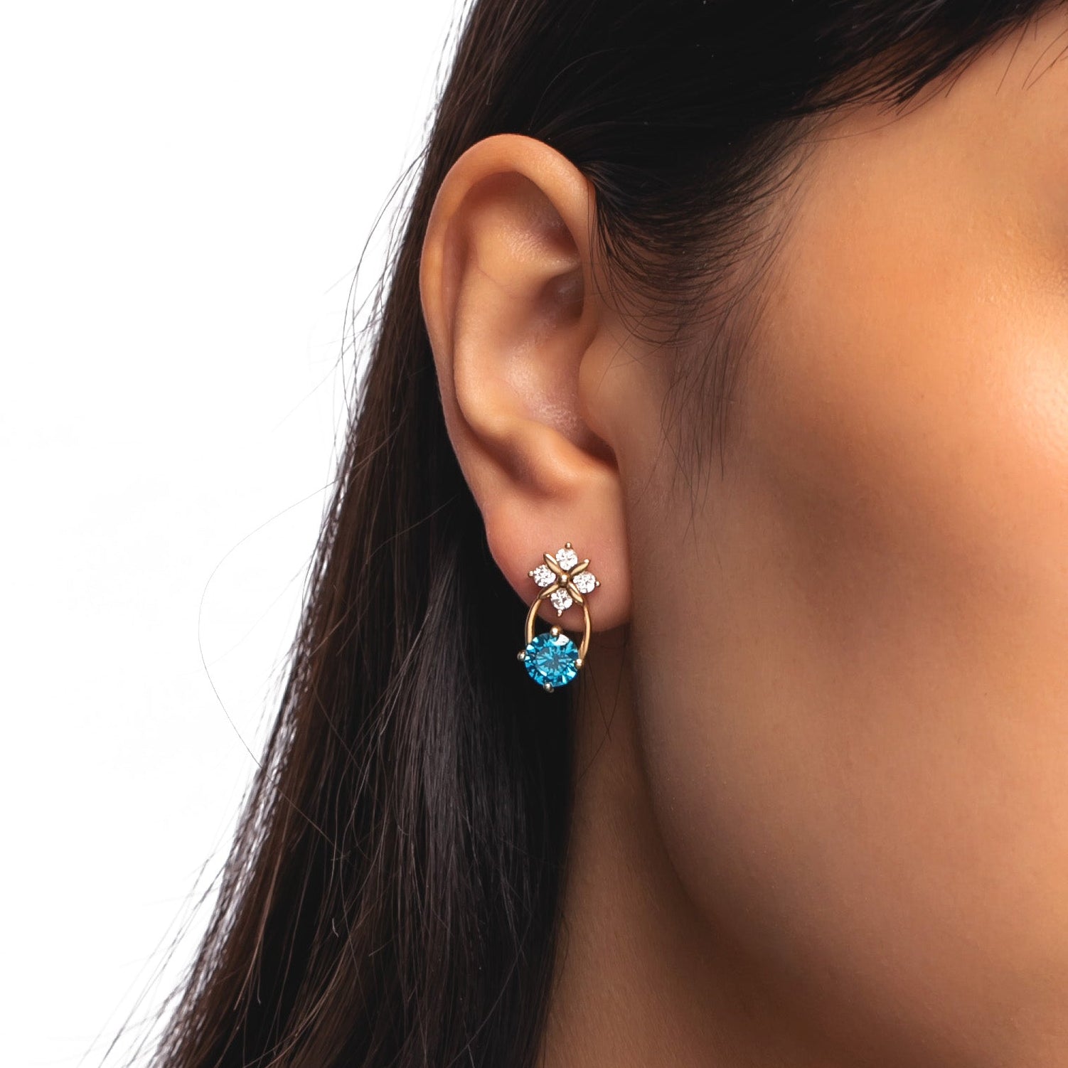 Dangle Birthstone earrings- ER3
