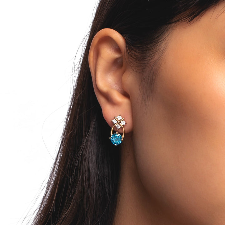 Dangle Birthstone earrings- ER3