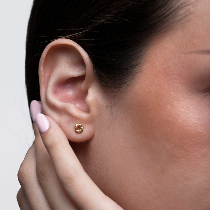 Love Knot Stud Earrings- S030
