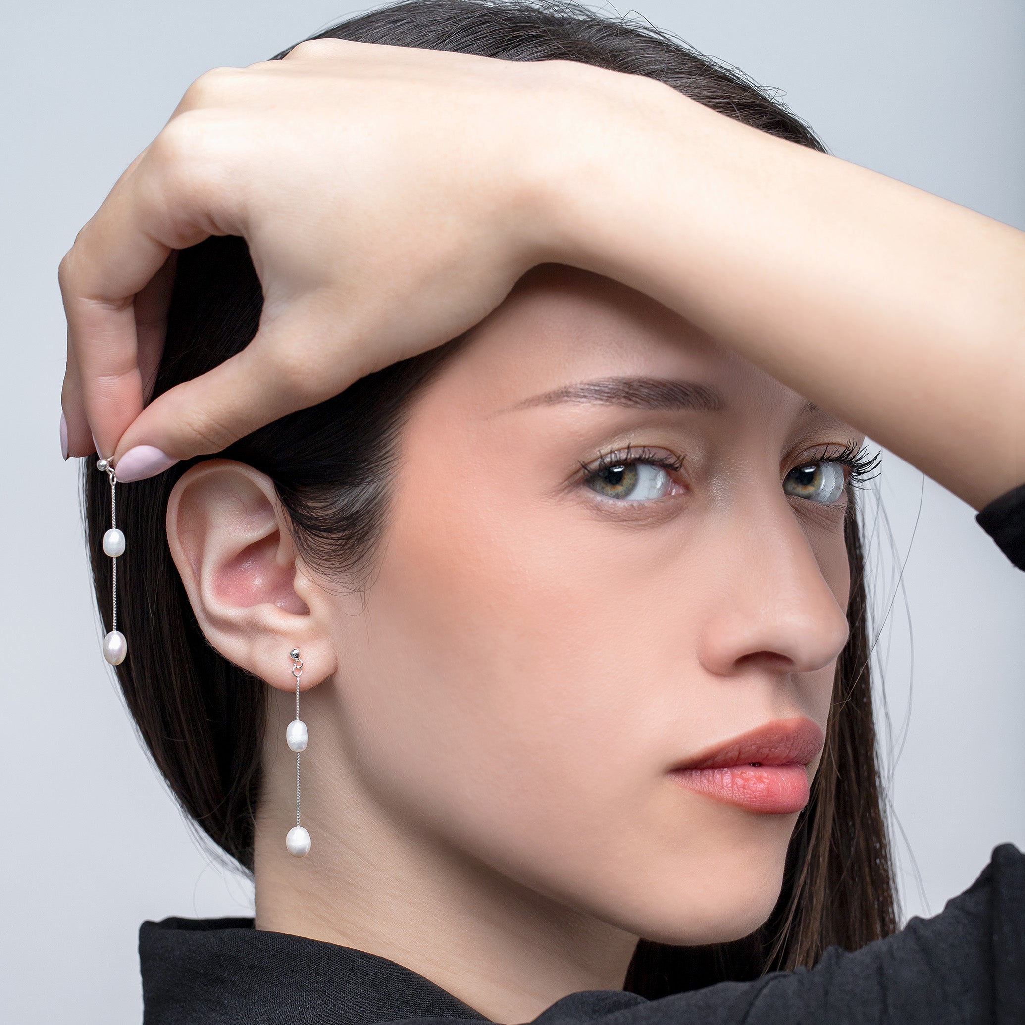Freshwater Pearl Dangle Earrings- S117