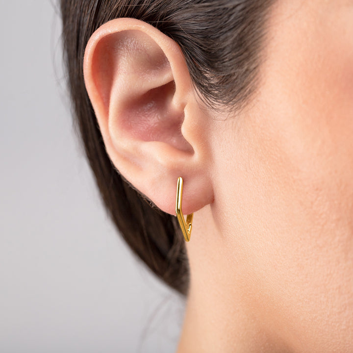 925 Sterling Silver Huggie Hoop Earrings – Lightweight Minimalist Gift for Her- S026