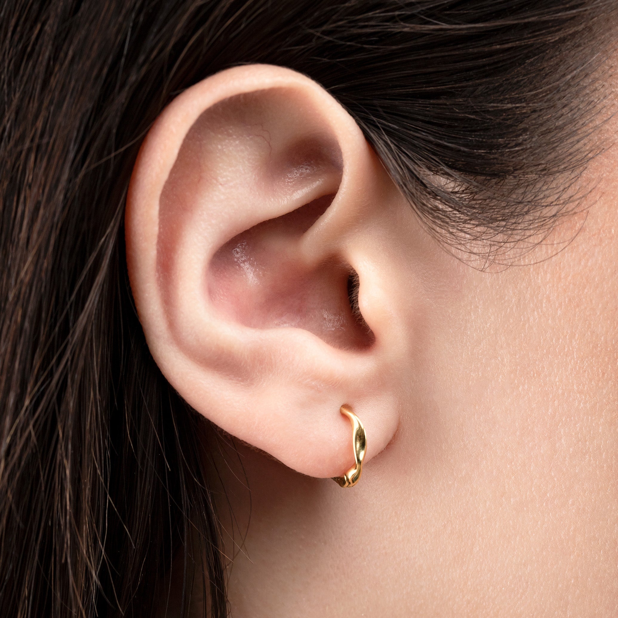 Minimalist Thin Hoop Earrings – Everyday Stackable Gift for Her- S053