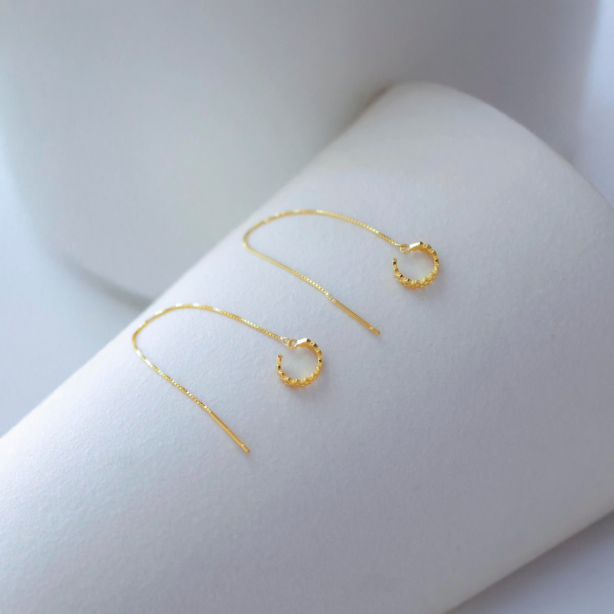 Sterling Silver Chain Ear Cuff Earrings