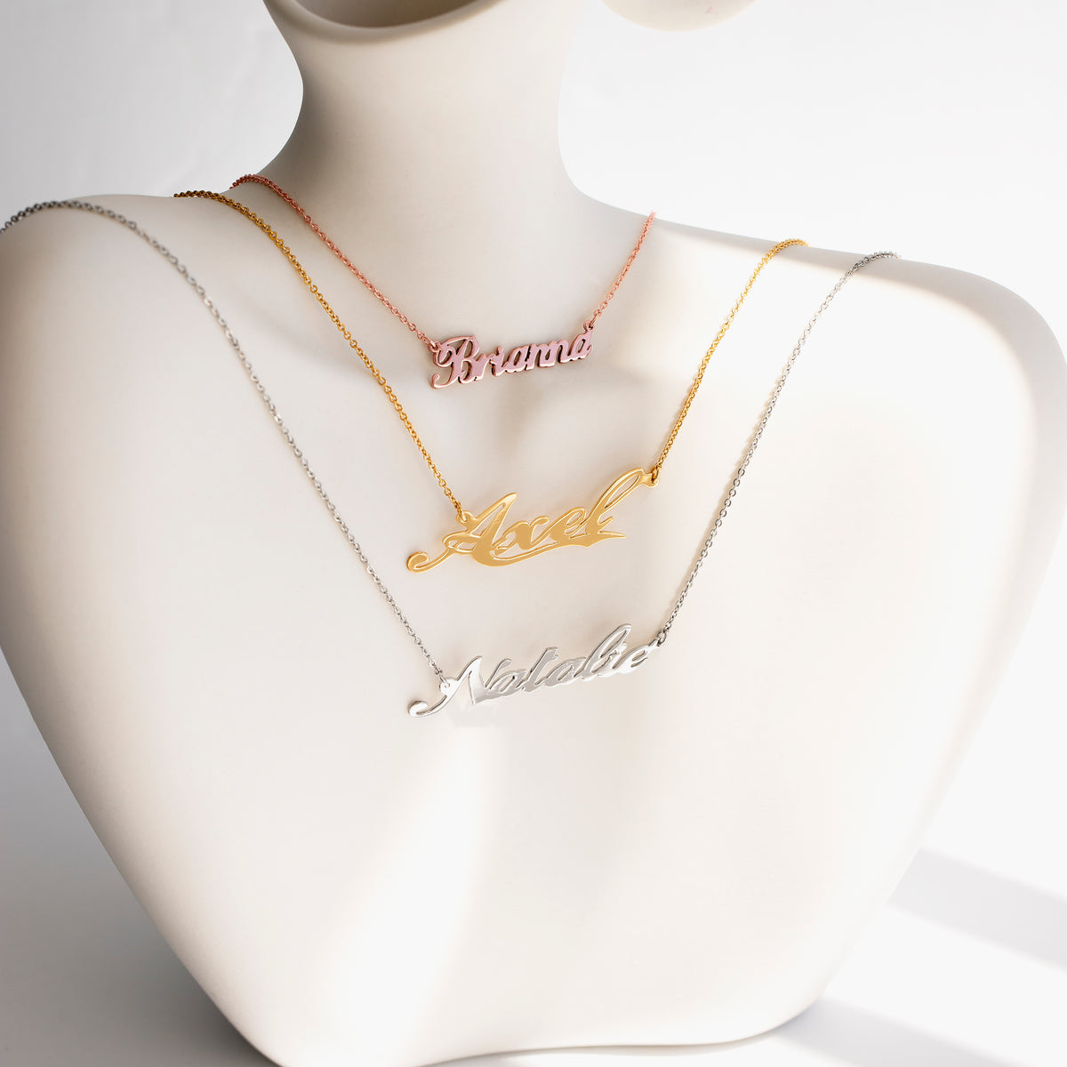 Cursive Name Necklace .925 Sterling Silver