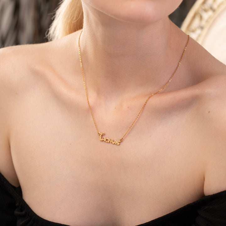 Enchanted Script Custom Name Necklace – Fairytale-Inspired Personalized Pendant-NC9