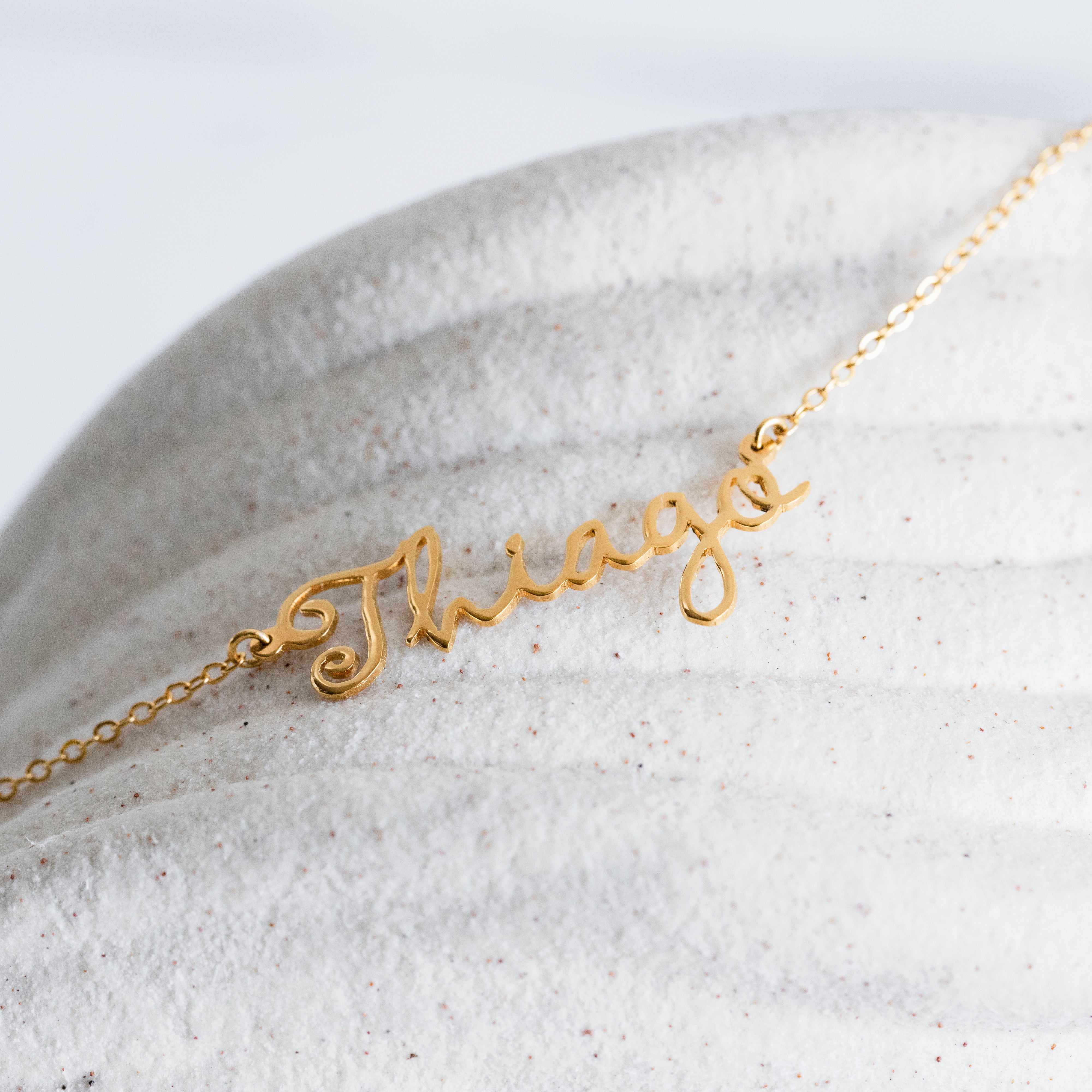 Custom Name or Word Bracelet – Dainty Personalized Jewelry in Gold, Silver, or Rose Gold- NC3