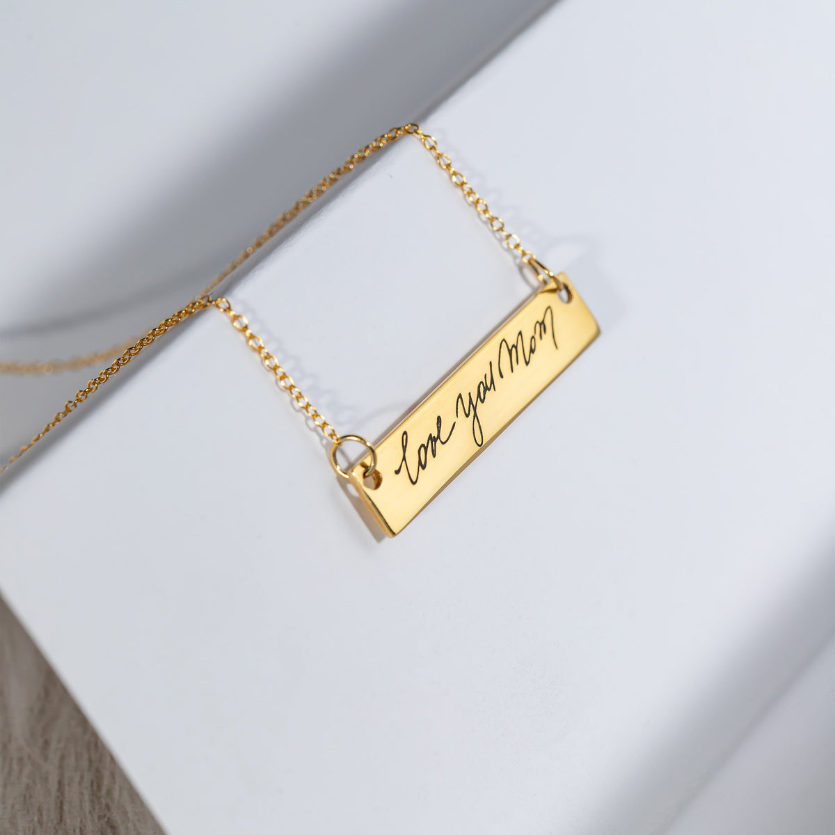 Handwriting Bar Necklace