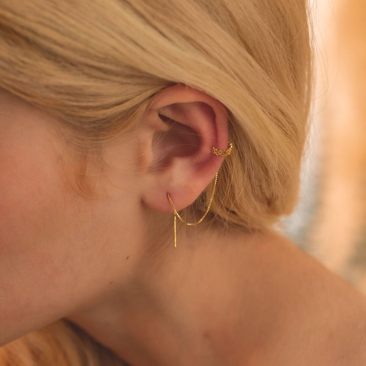Open Huggie Hoop Earrings – Everyday Gold Hoops