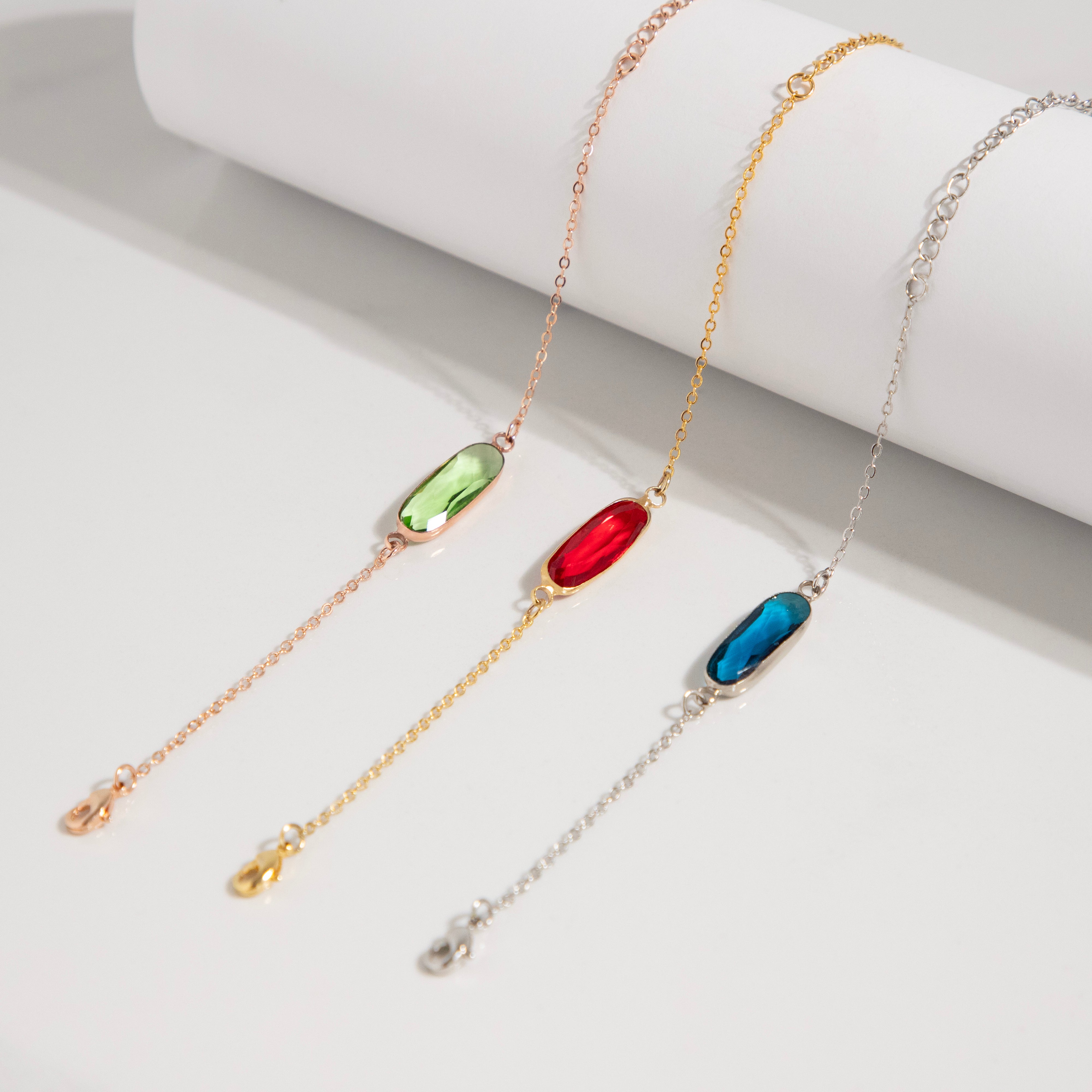 Personalized Birthstone Bracelet – Custom Gift for Mom, Wife, or Friend