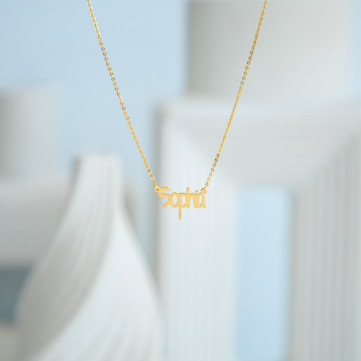 Bold Name Necklace .925 Sterling Silver