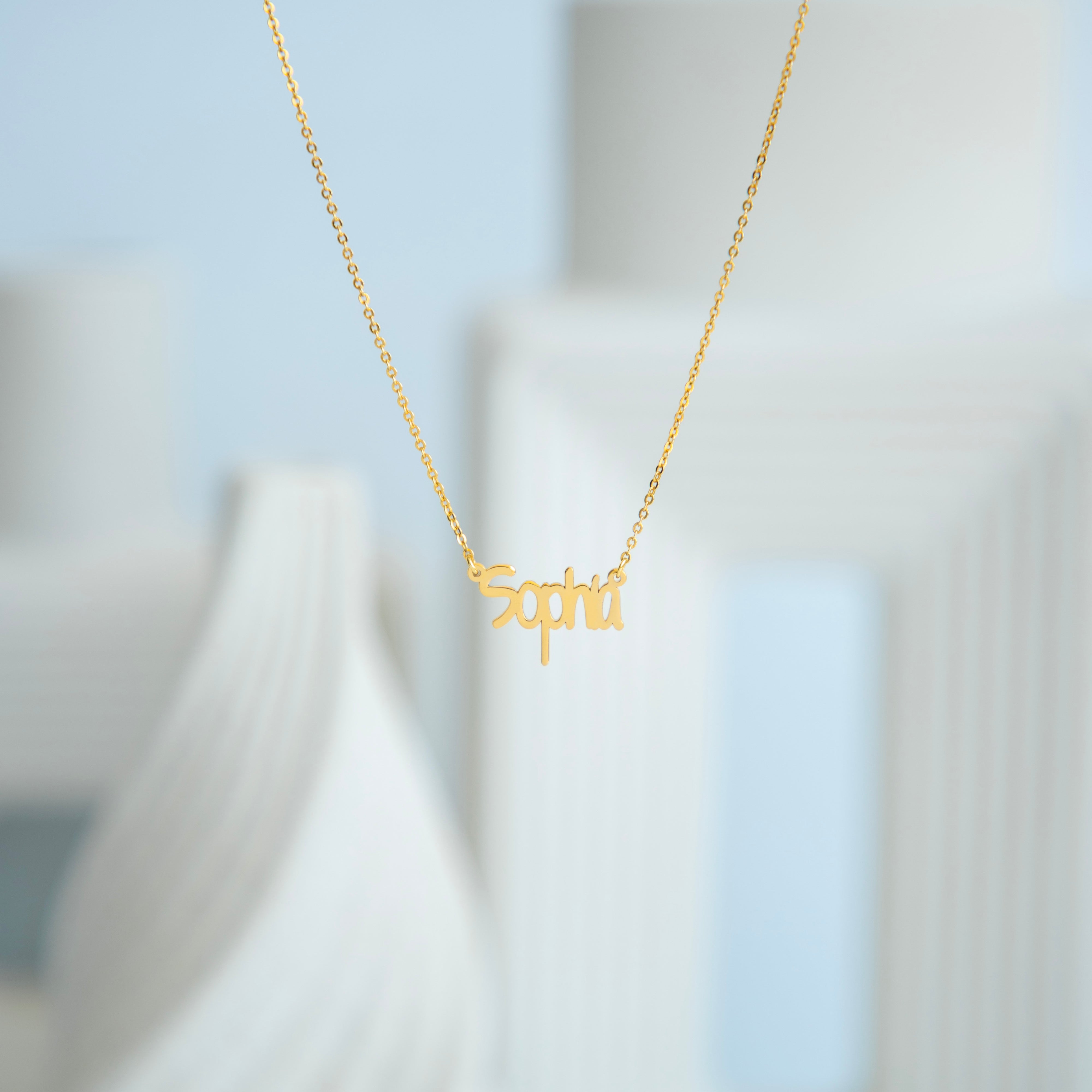 Bold Name Necklace – Statement Personalized Jewelry- NC2