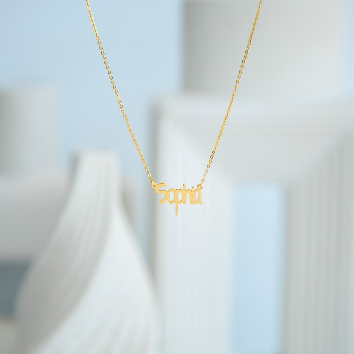 Bold Name Necklace – Statement Personalized Jewelry- NC2