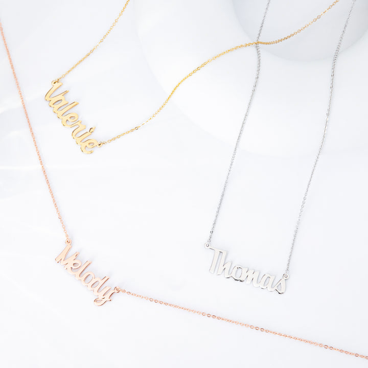 Classic Cursive Name Necklace - Custom Jewelry- NC4