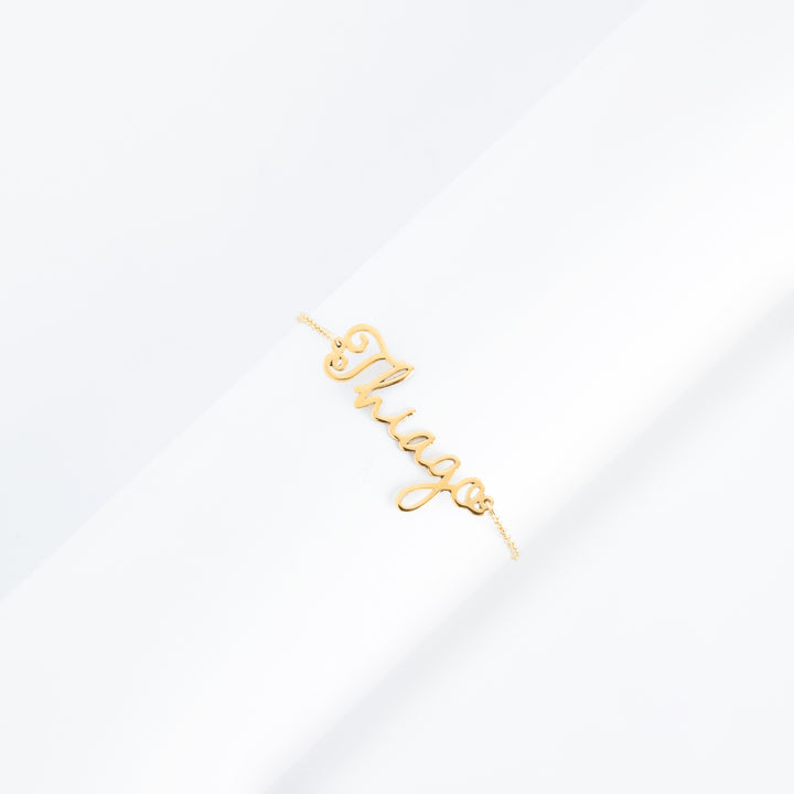 Custom Name or Word Bracelet – Dainty Personalized Jewelry in Gold, Silver, or Rose Gold- NC3