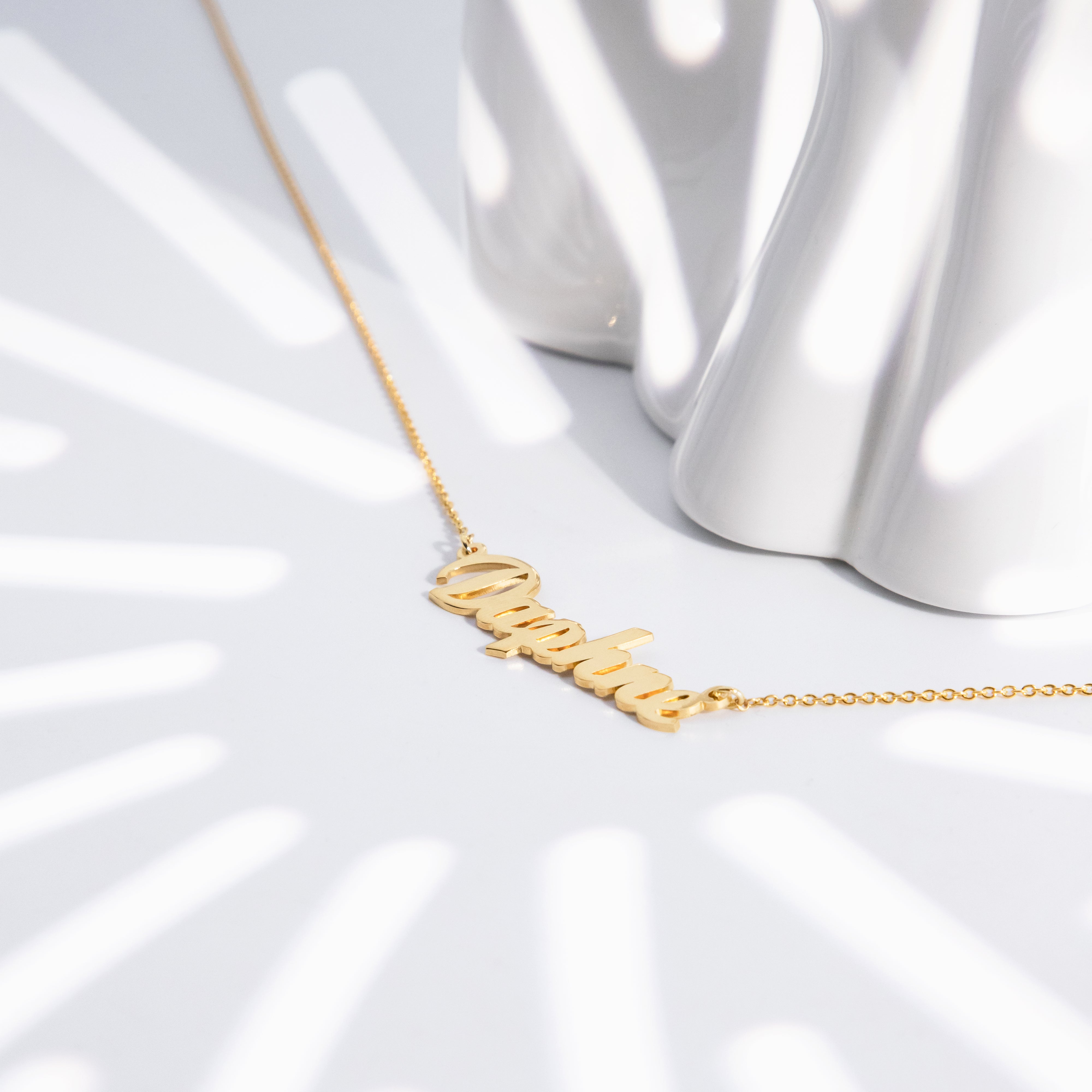 Personalized Cursive Name Necklace – Dainty Custom Pendant in Gold, Silver, or Rose Gold- NC7