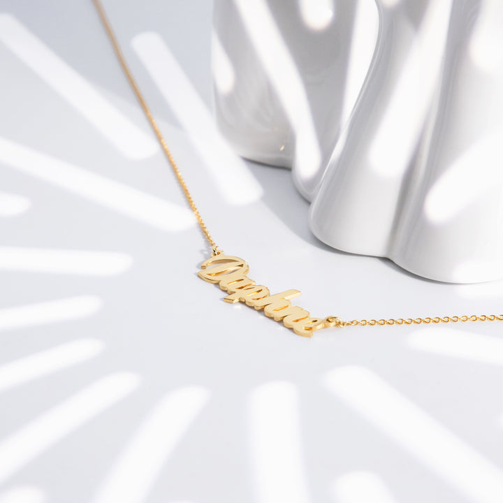 Personalized Cursive Name Necklace – Dainty Custom Pendant in Gold, Silver, or Rose Gold- NC7