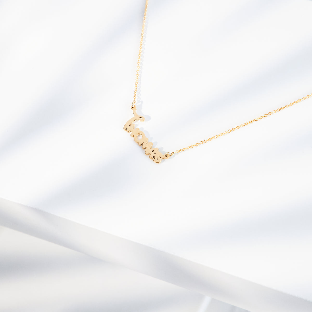 Enchanted Script Name Necklace .925 Sterling Silver