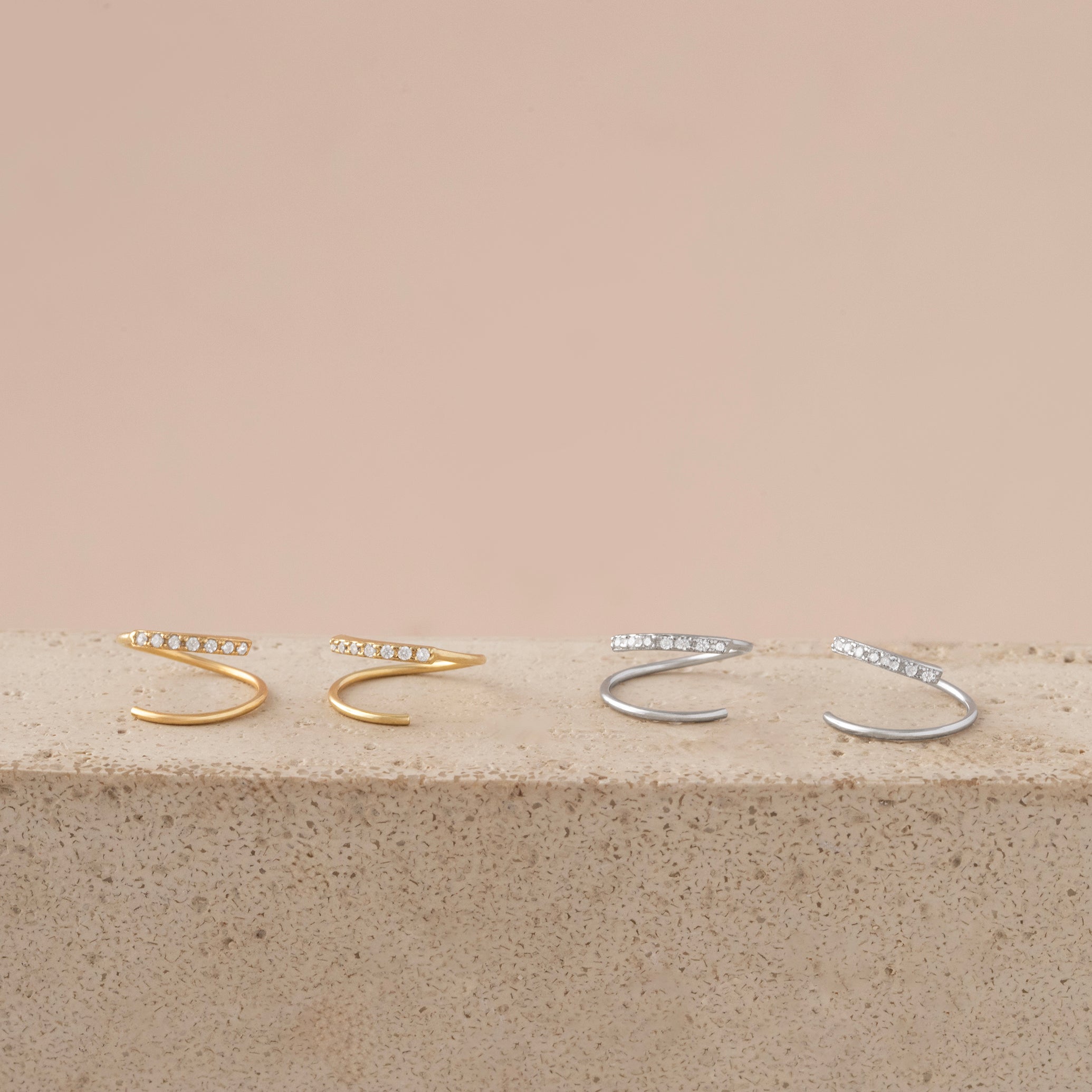 Open Huggie Hoop Earrings – Everyday Gold Hoops